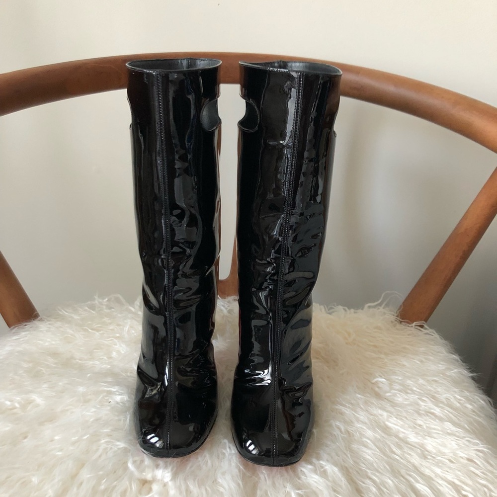 SOLD💥NEW LOUBOUTIN Bag Booties 100 36.5 - Picture 7 of 8